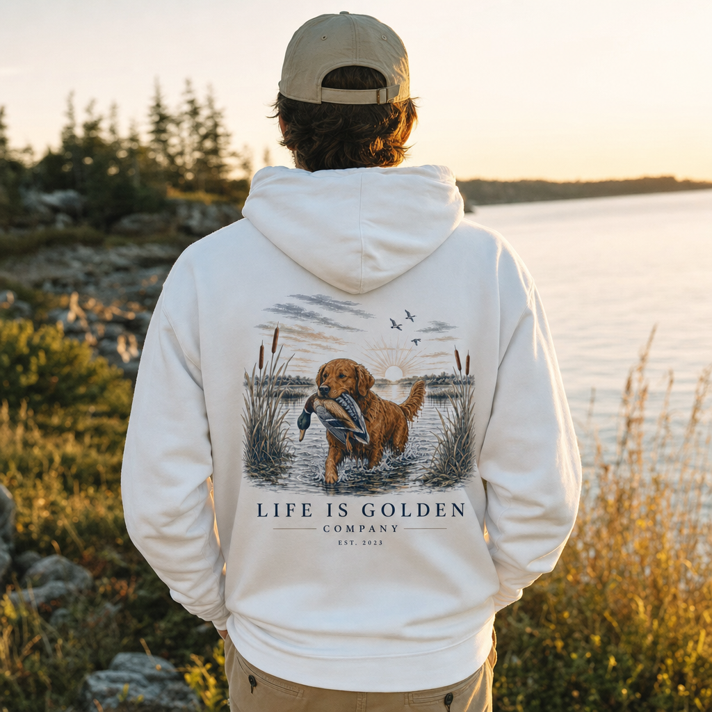 The Marsh Retrieve Hoodie — lifestyle