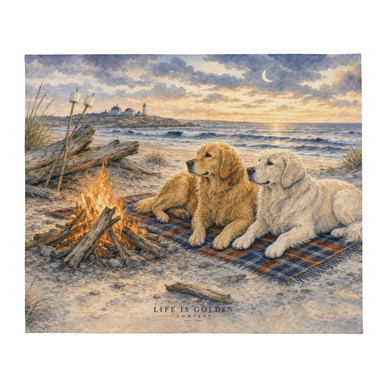 The Last Bonfire Throw Blanket