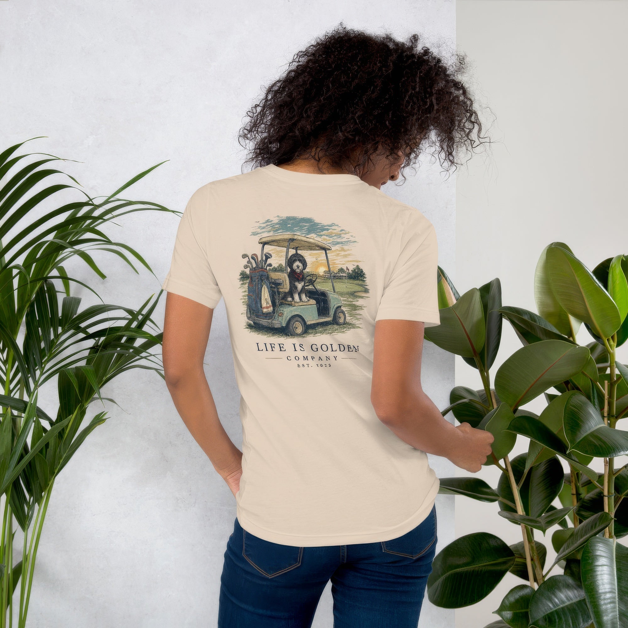 Twilight Loop — Women's lifestyle back (Soft Cream, foliage)