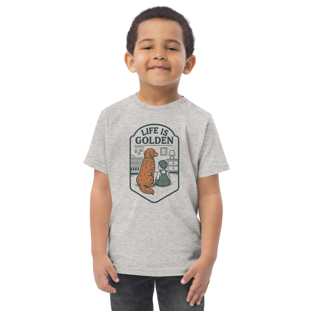 One Golden Year Toddler jersey tee