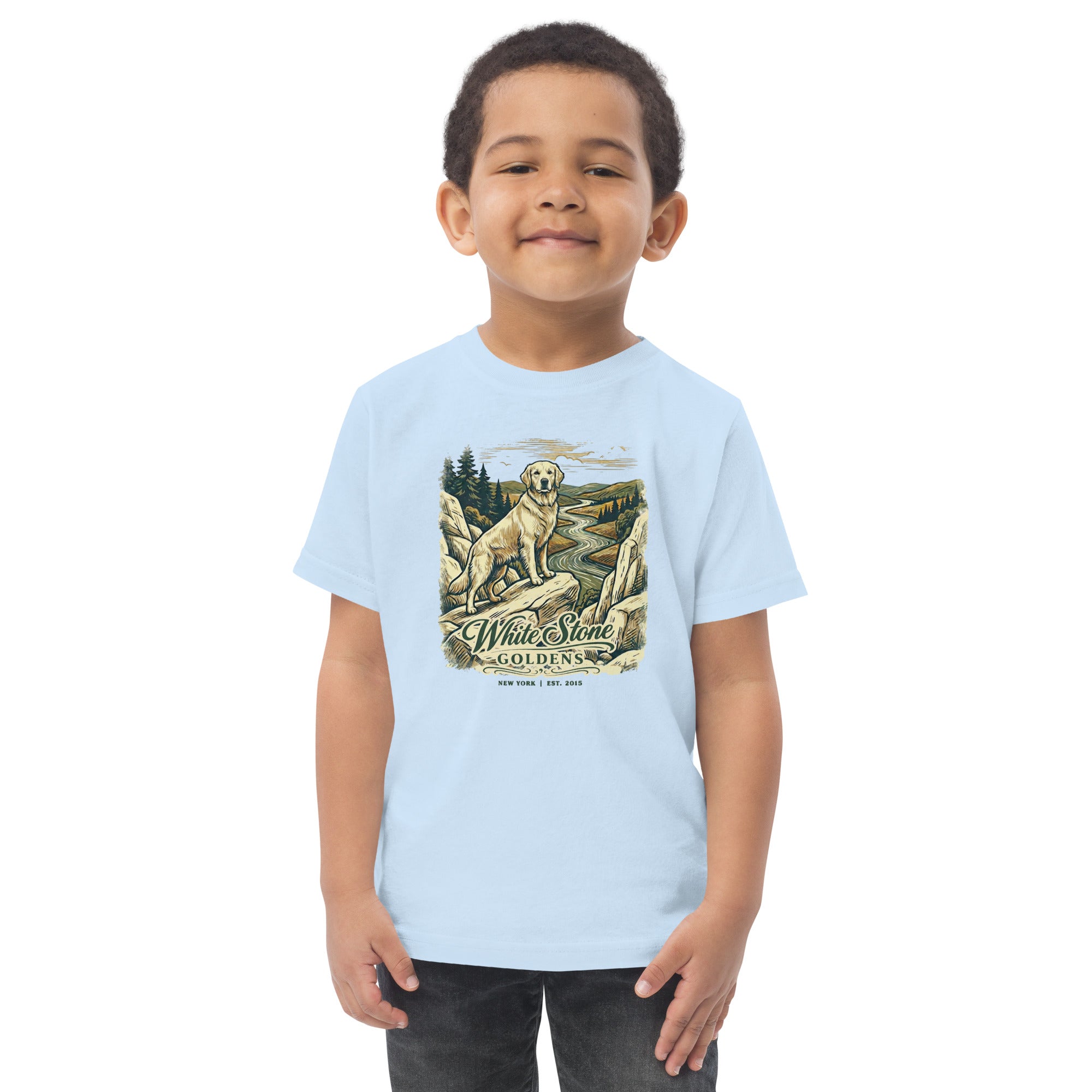 White Stone Goldens Toddler Jersey Tee
