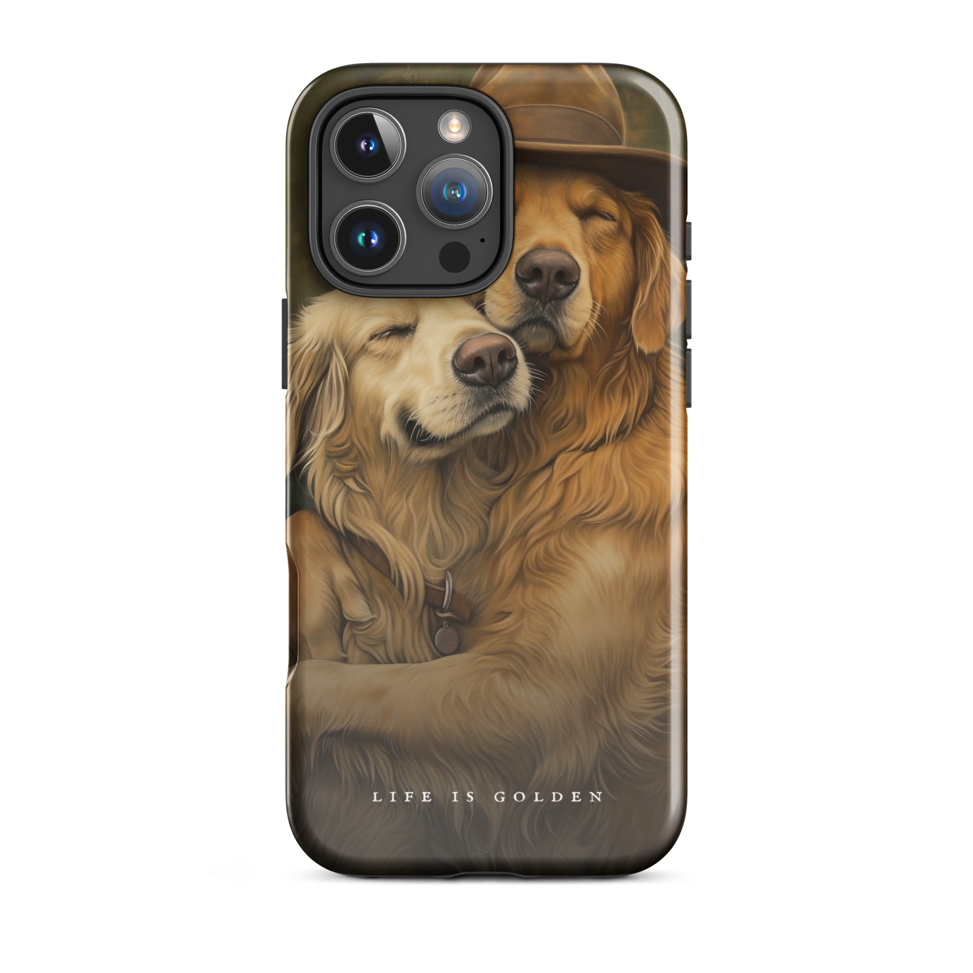 Hugging Goldens iPhone Case