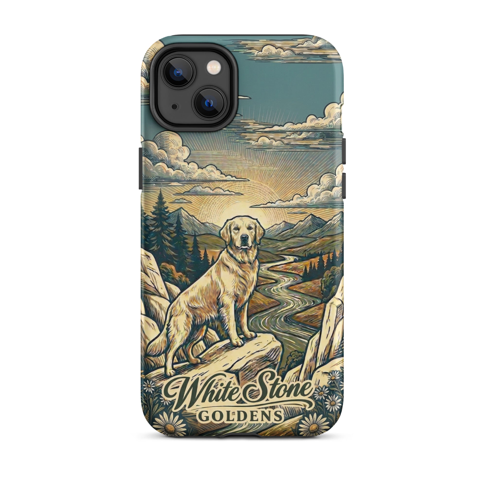 White Stone Goldens Tough Case for iPhone®