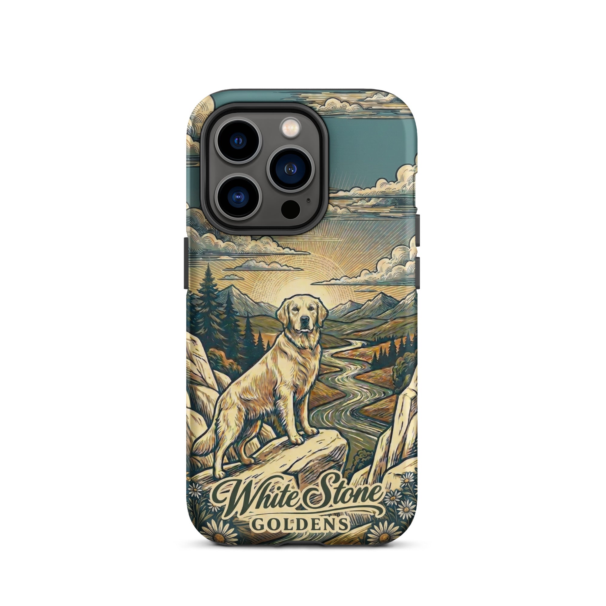 White Stone Goldens Tough Case for iPhone®