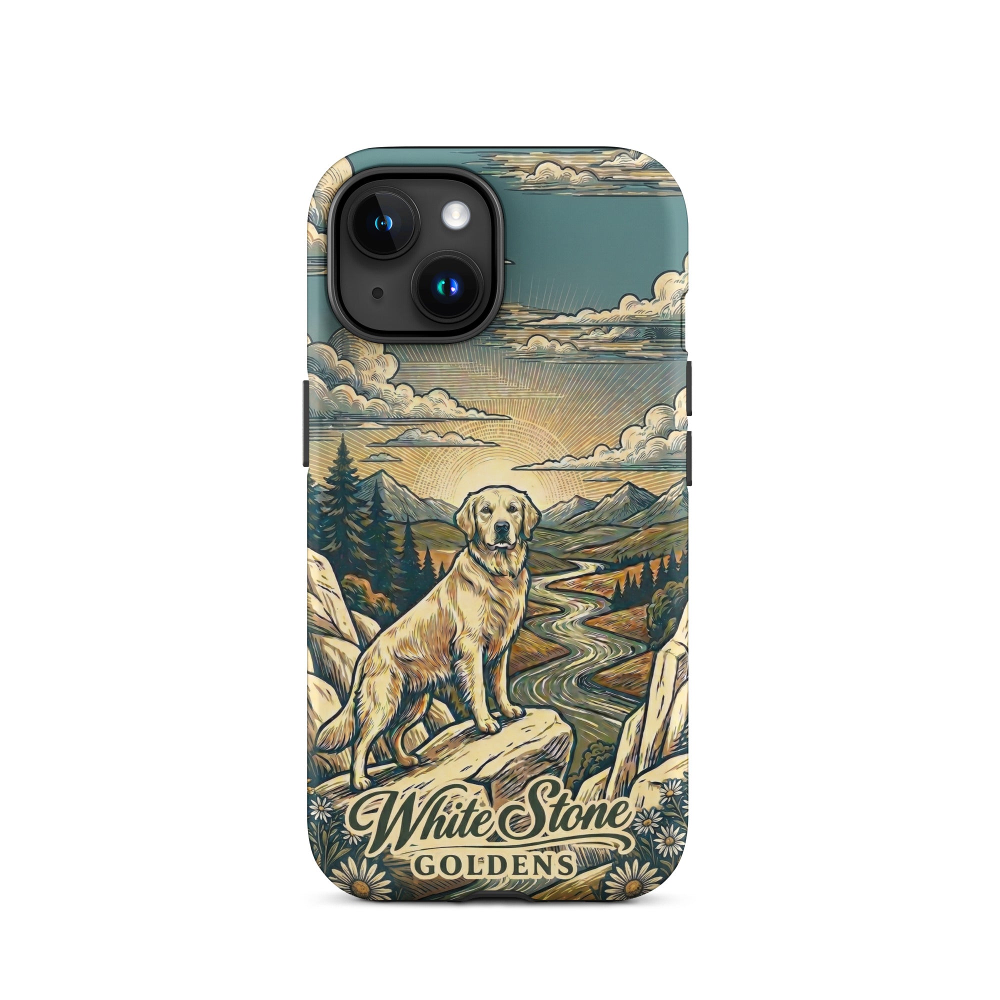 White Stone Goldens Tough Case for iPhone®