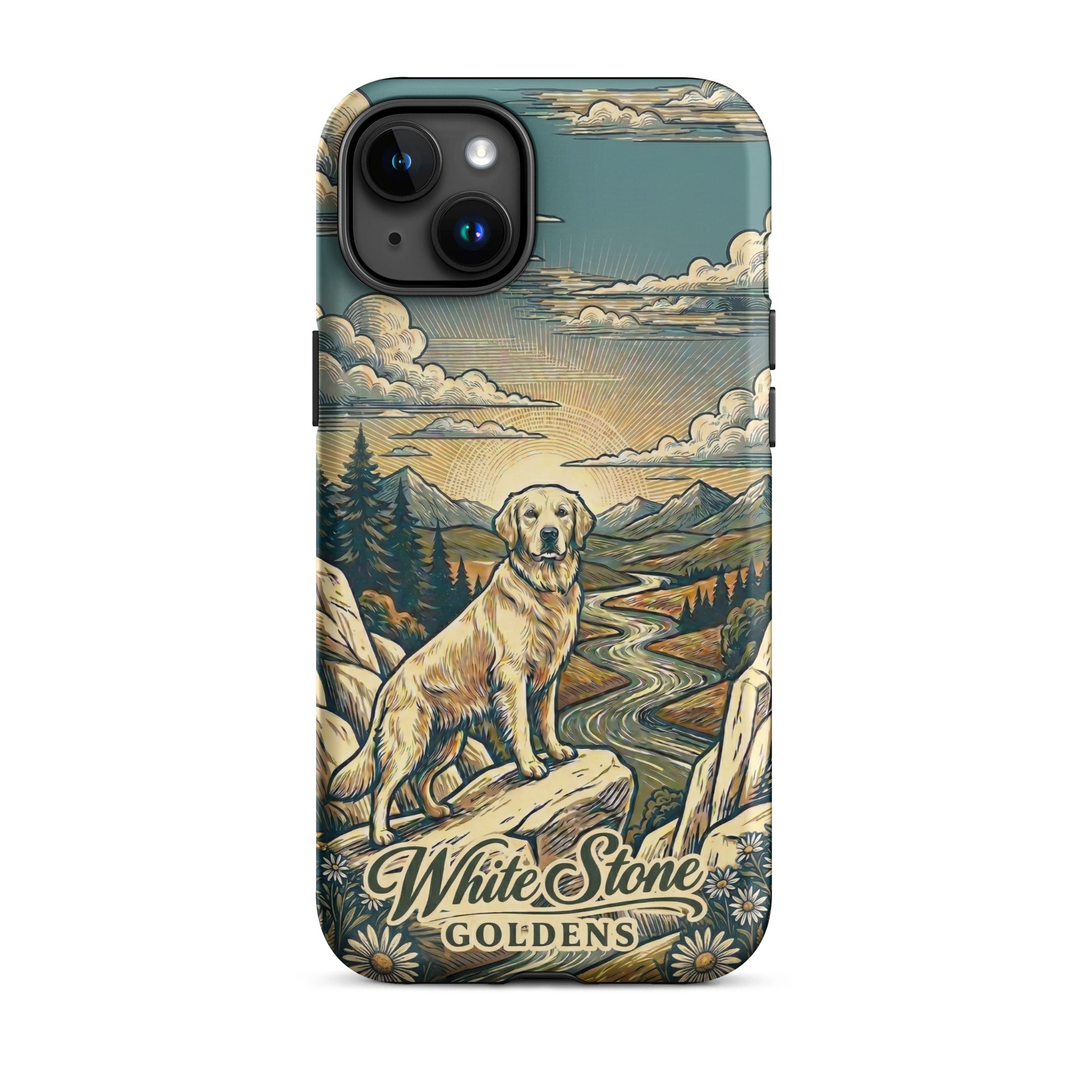 White Stone Goldens Tough Case for iPhone®