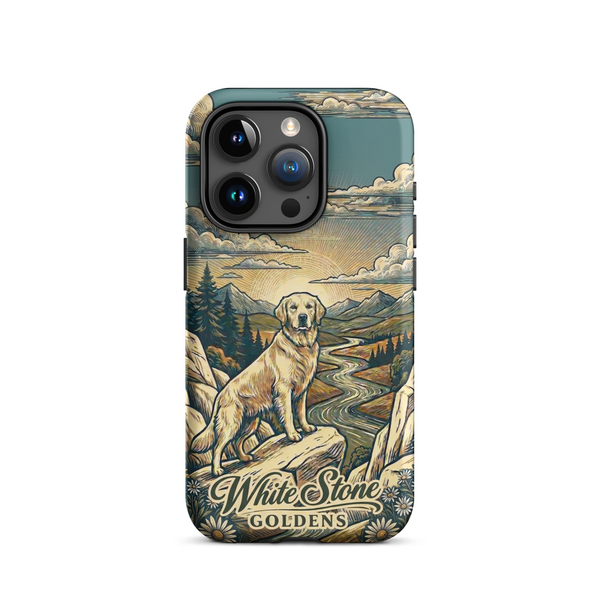White Stone Goldens Tough Case for iPhone®