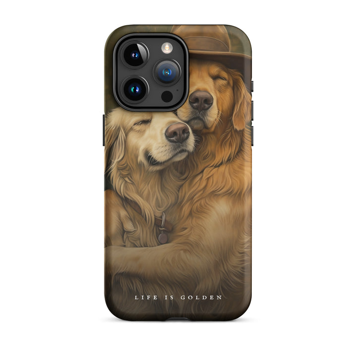 Hugging Goldens iPhone Case