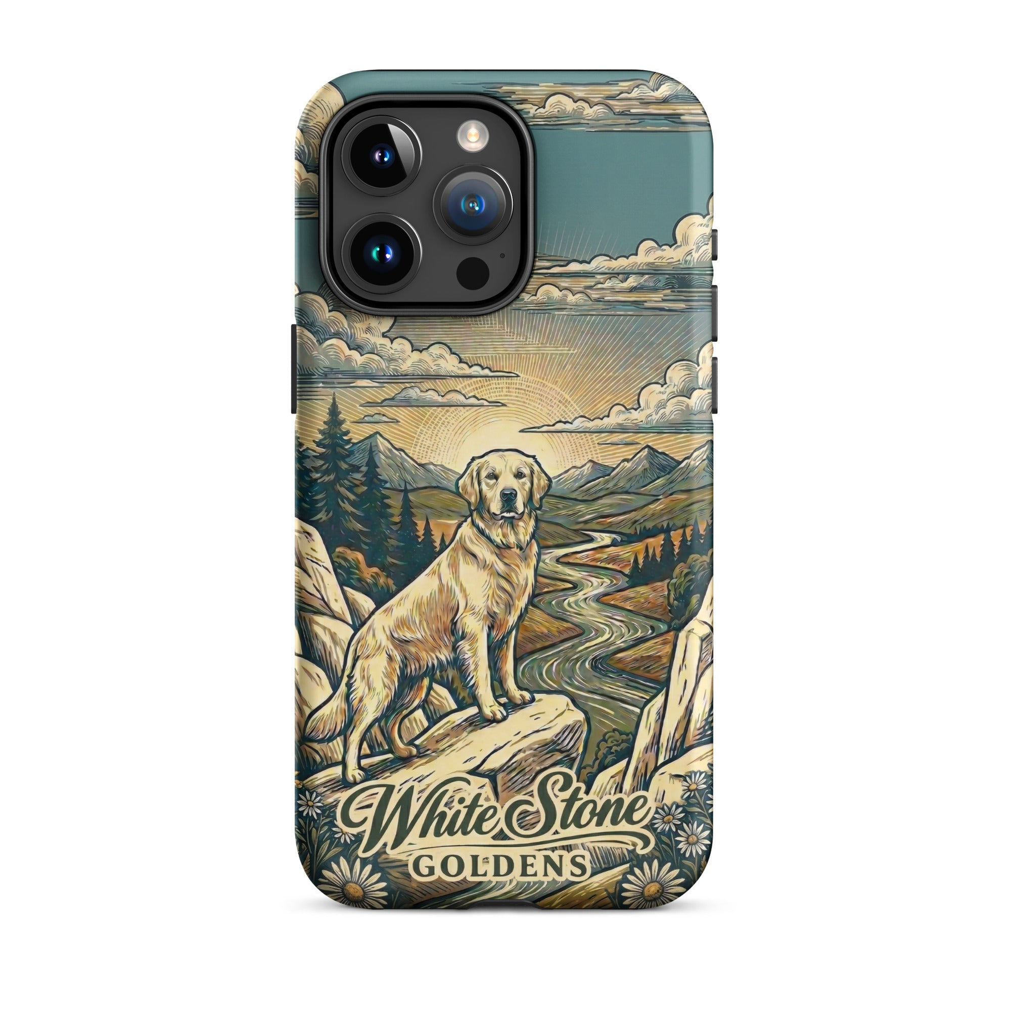 White Stone Goldens Tough Case for iPhone®