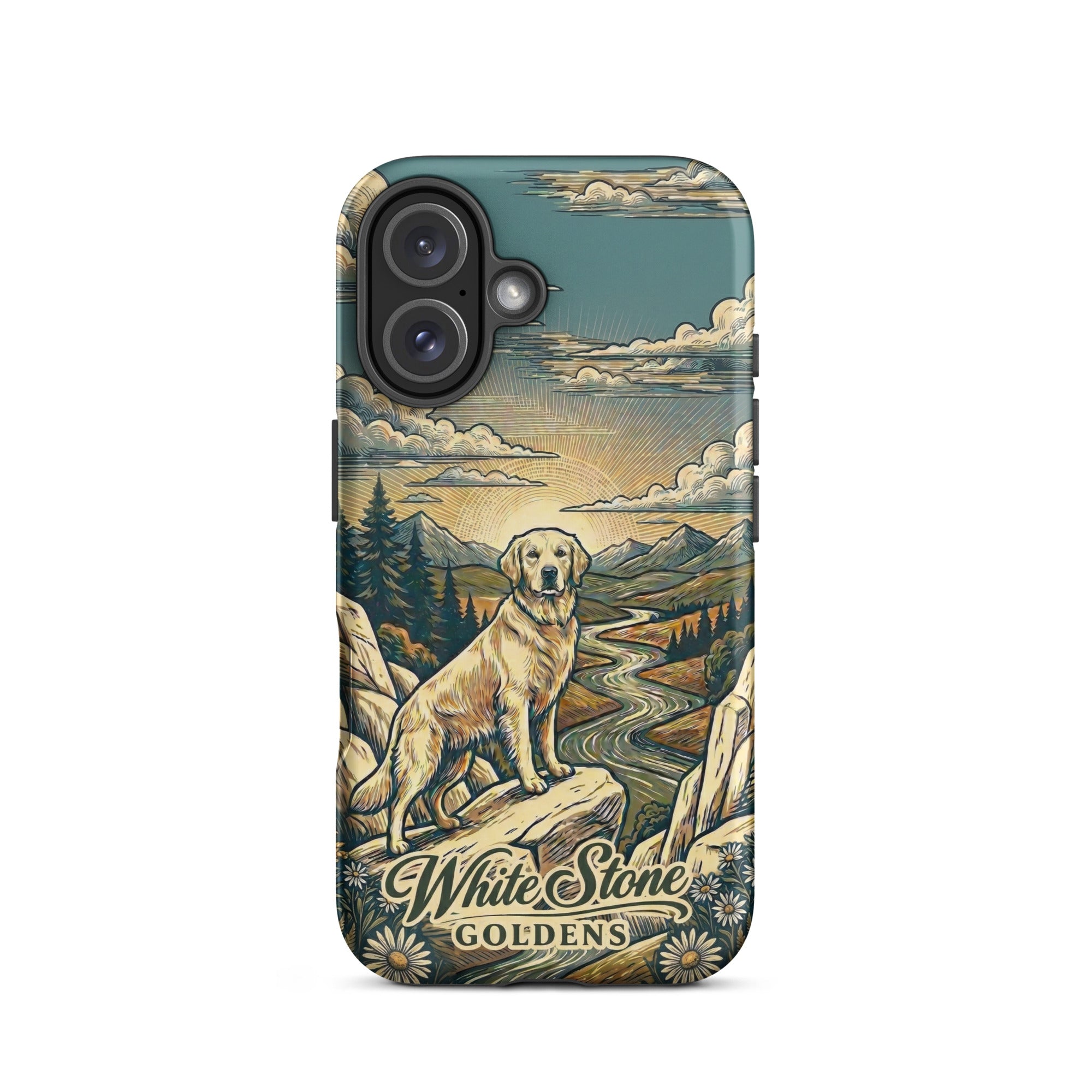White Stone Goldens Tough Case for iPhone®