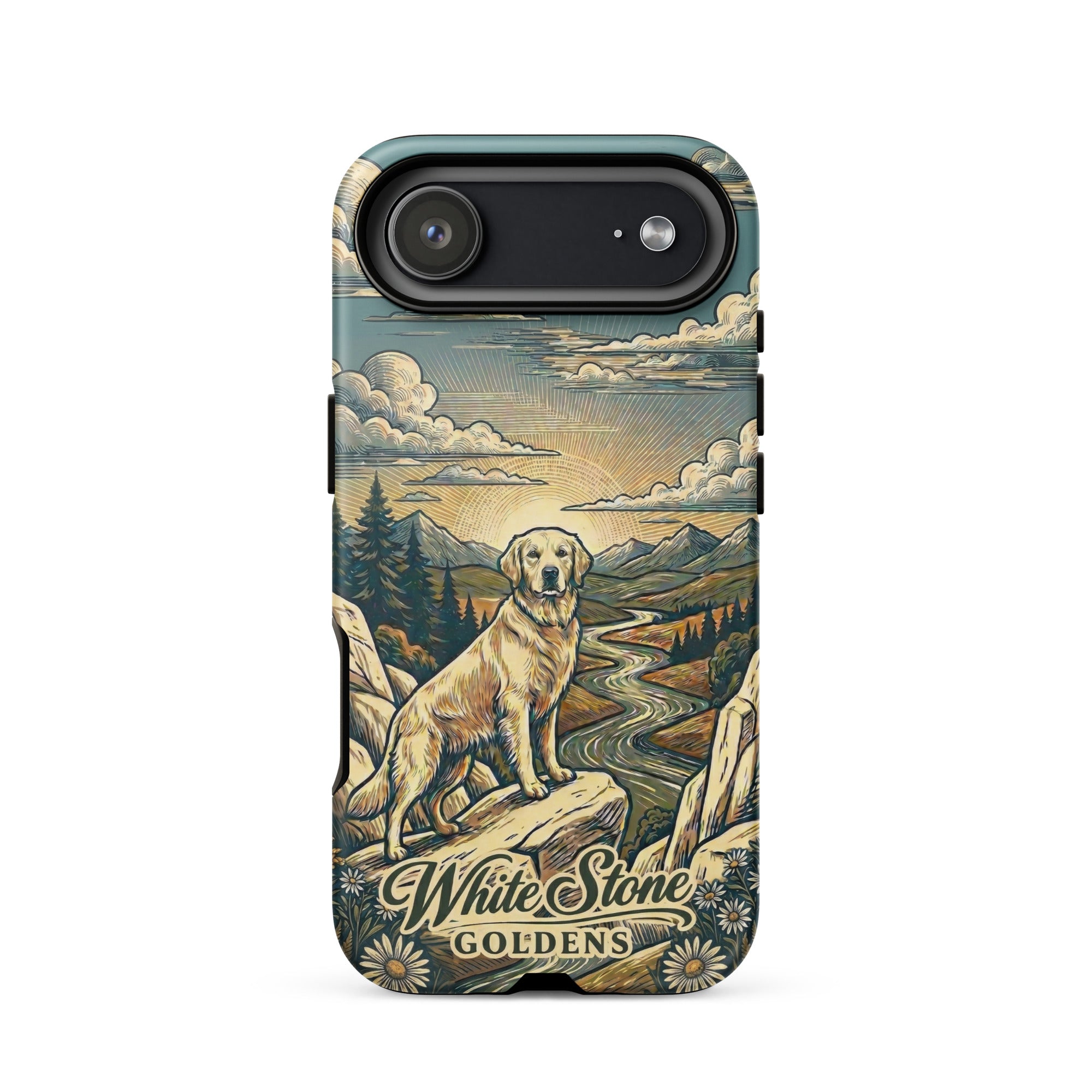 White Stone Goldens Tough Case for iPhone®