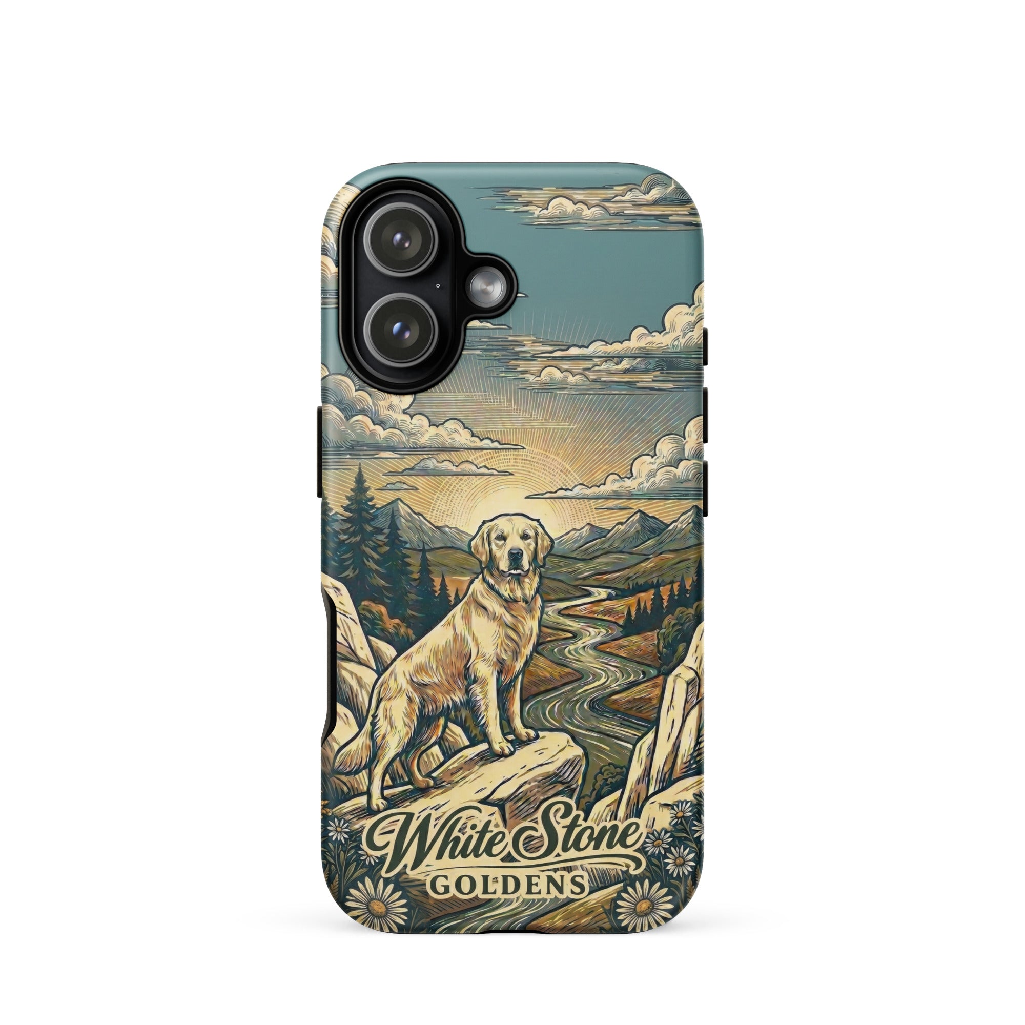 White Stone Goldens Tough Case for iPhone®