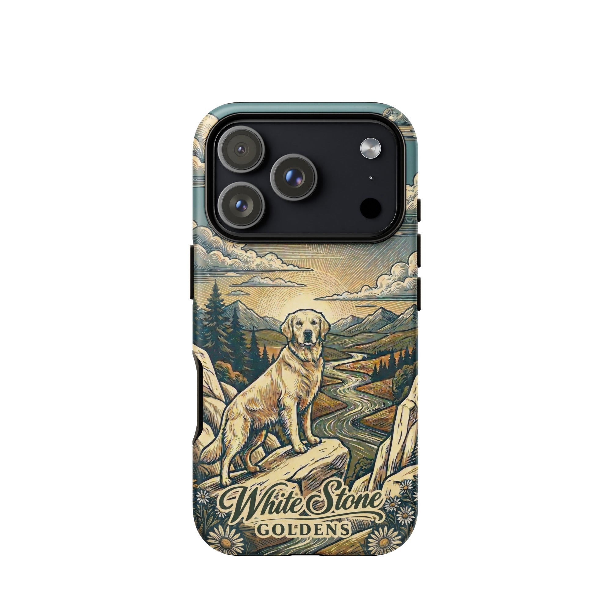 White Stone Goldens Tough Case for iPhone®