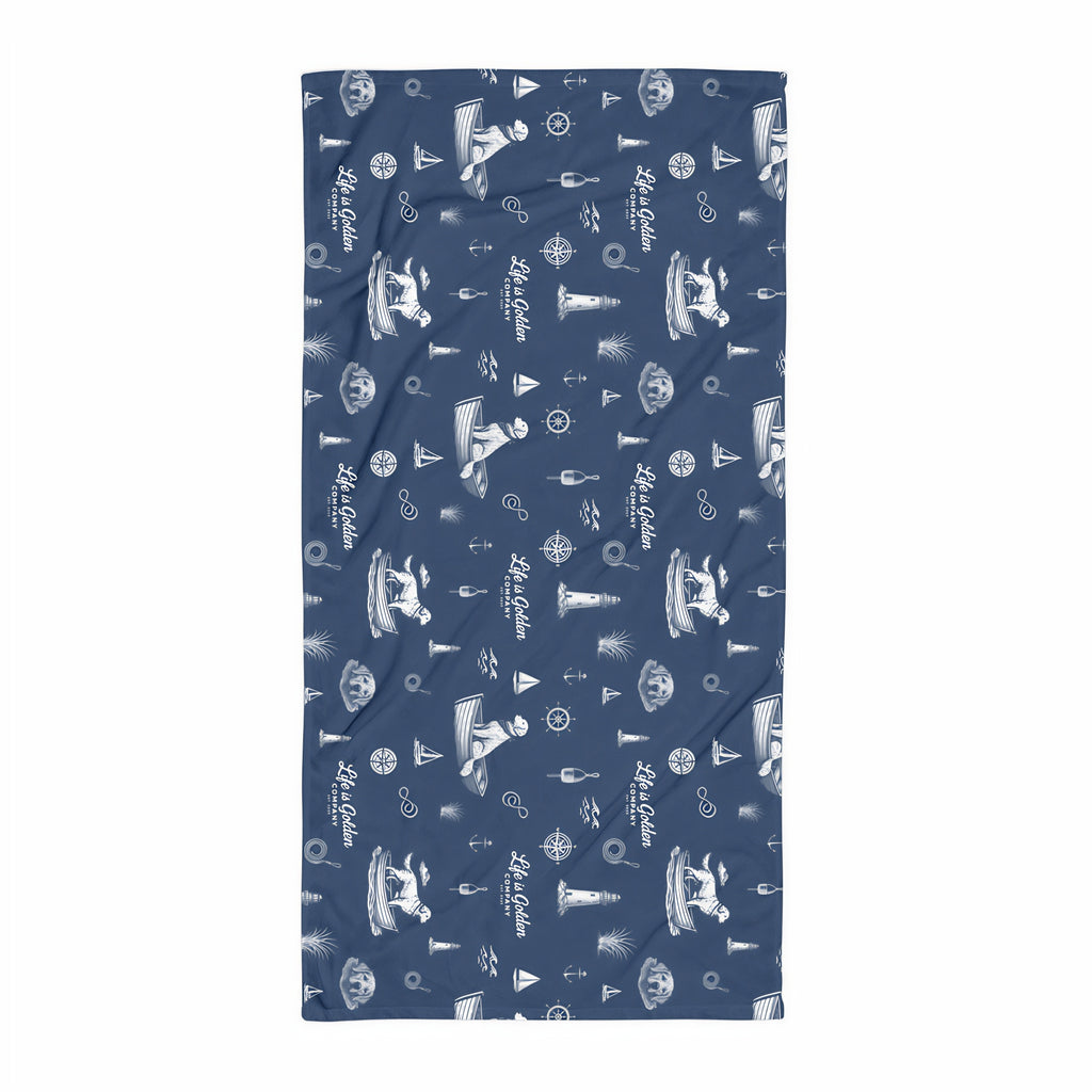 Golden Harbor Beach Towel