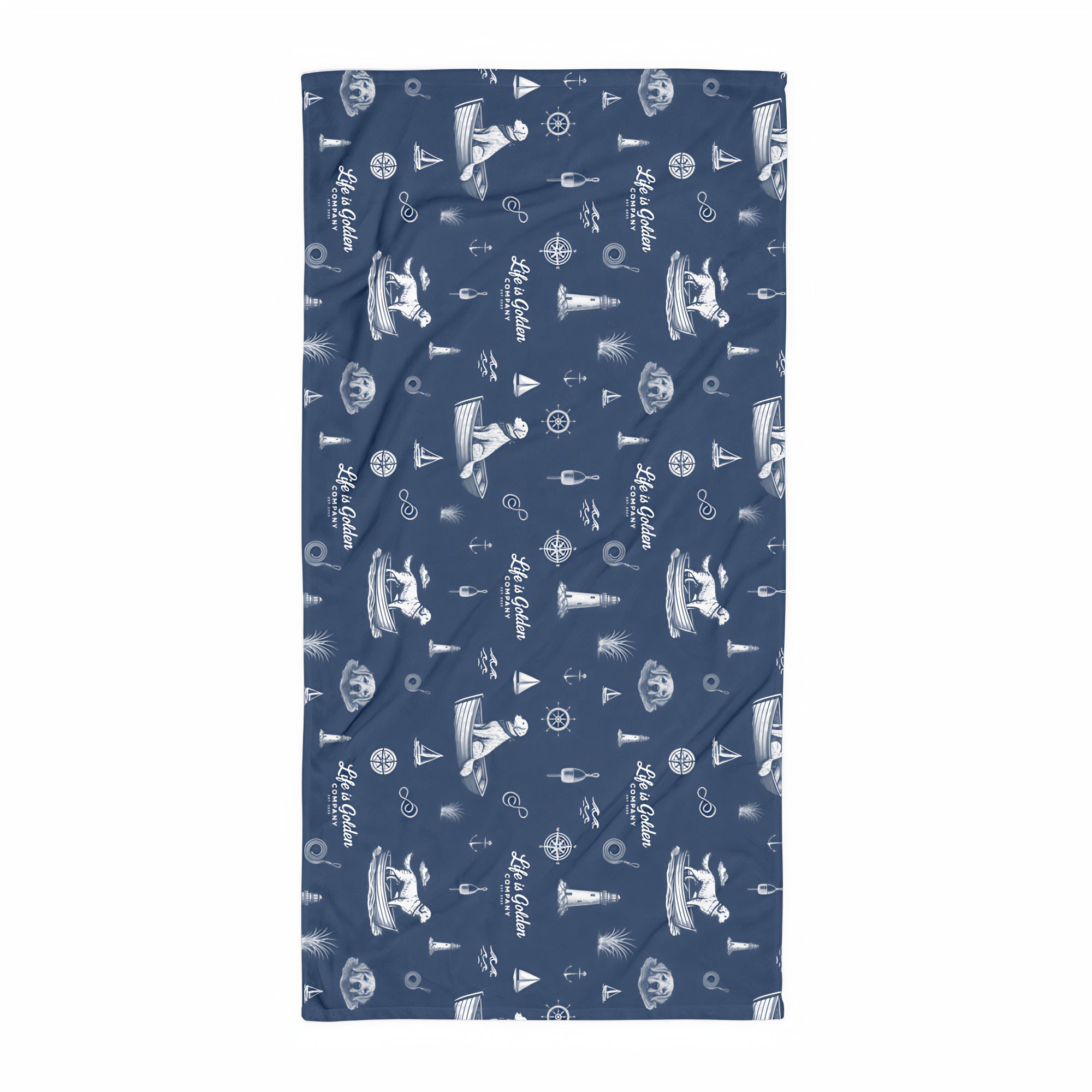 Golden Harbor Beach Towel