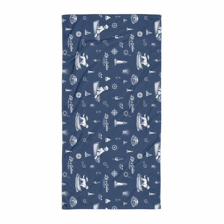Golden Harbor Beach Towel