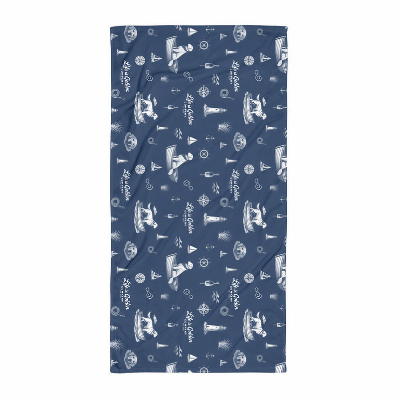 Golden Harbor Beach Towel