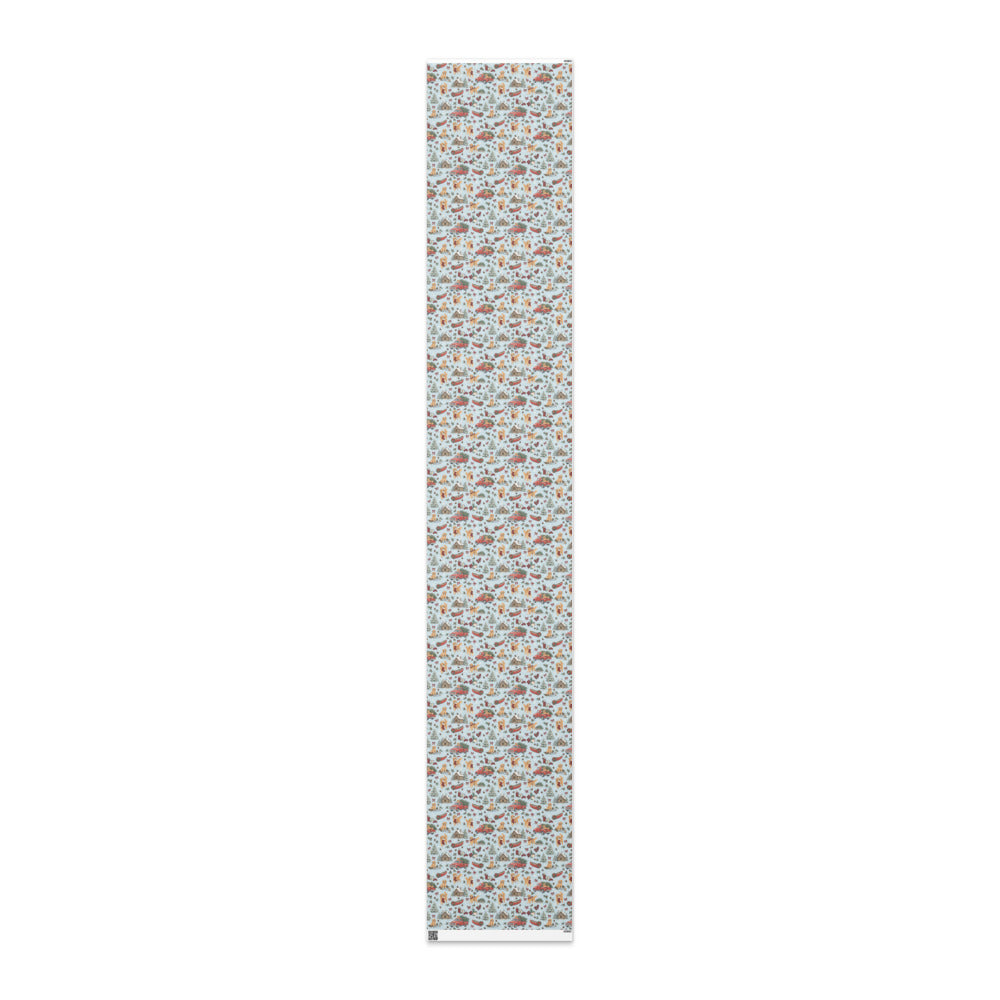 Tree Farm Christmas Wrapping Paper — the full 15 ft roll