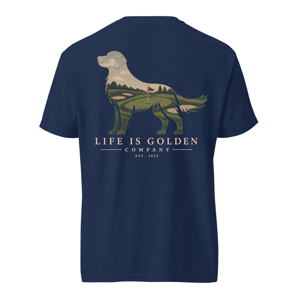 The Fairway Golden Tee — Heavyweight Tee — True Navy
