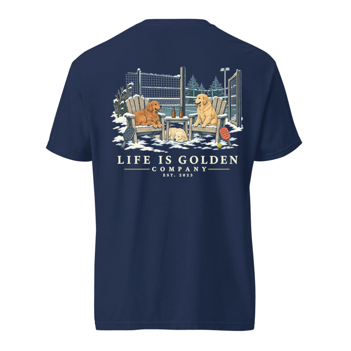 After Paddle Heavyweight Tee — True Navy