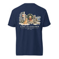 Wreath Greeter Heavyweight Tee — True Navy