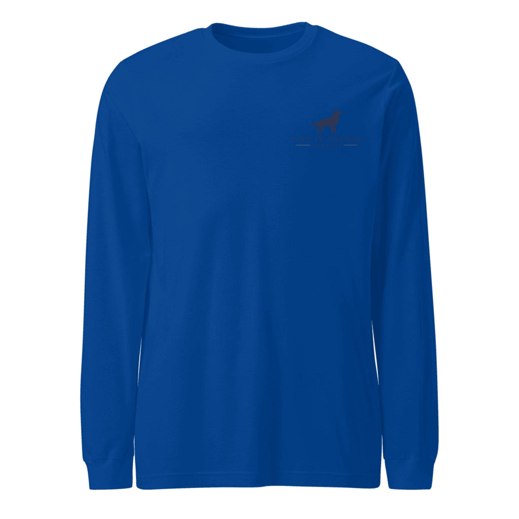 The Orchard Run Long-Sleeve — True Royal (front)