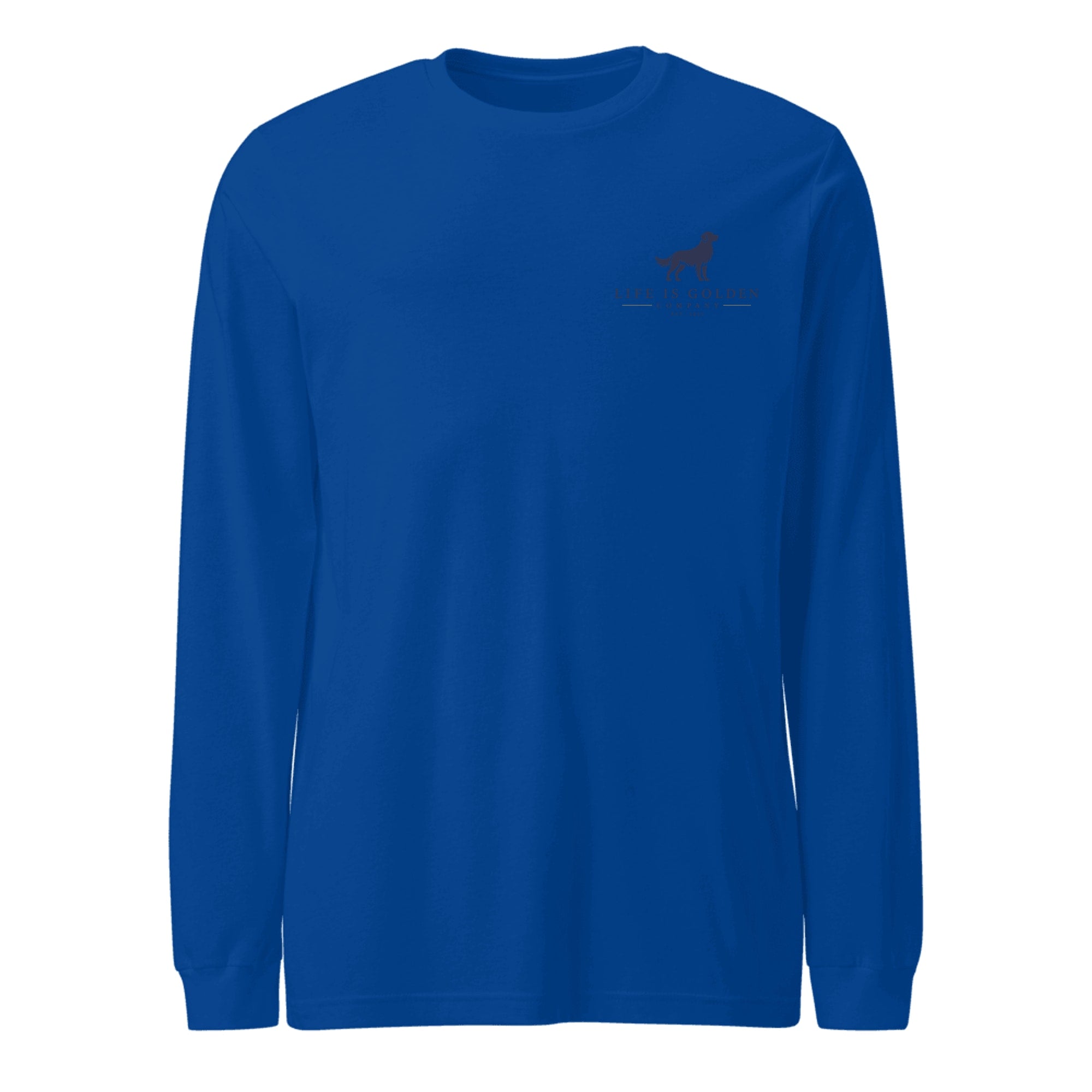 The Orchard Run Long-Sleeve — True Royal (front)