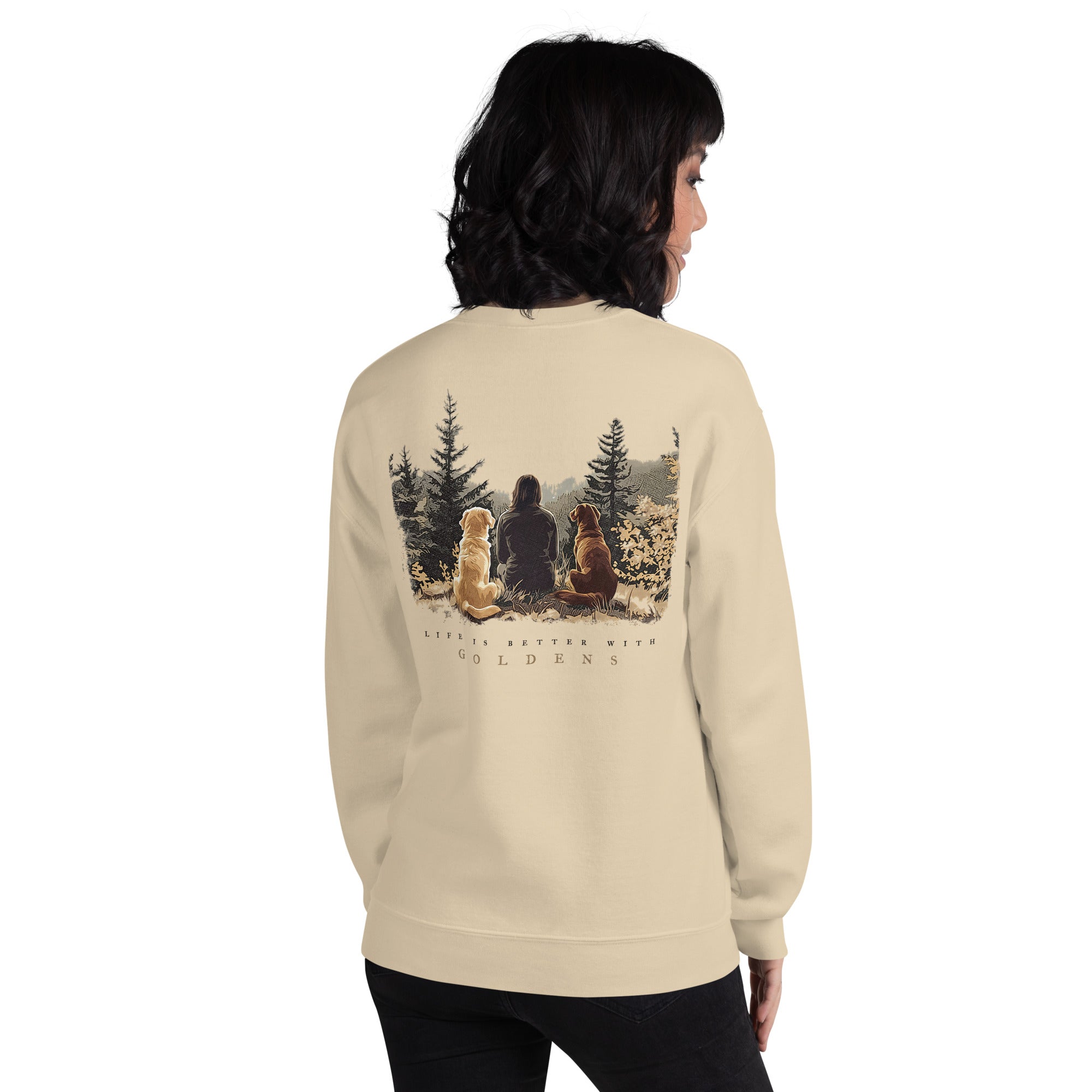 Life's Better With Goldens Crew Neck