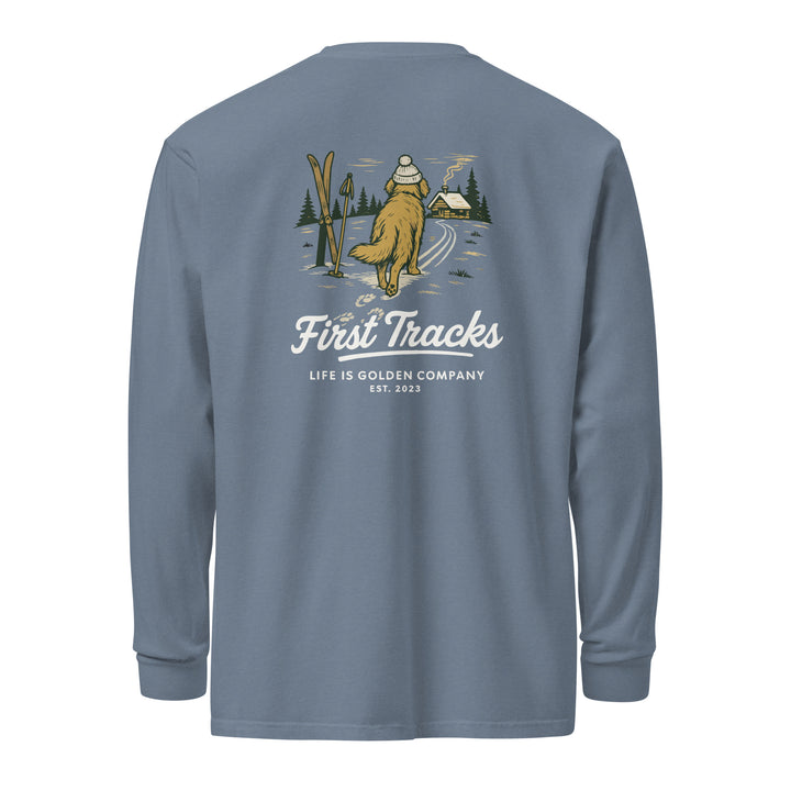 First Tracks - Golden Retriever Edition Garment-Dyed Heavyweight Long Sleeve