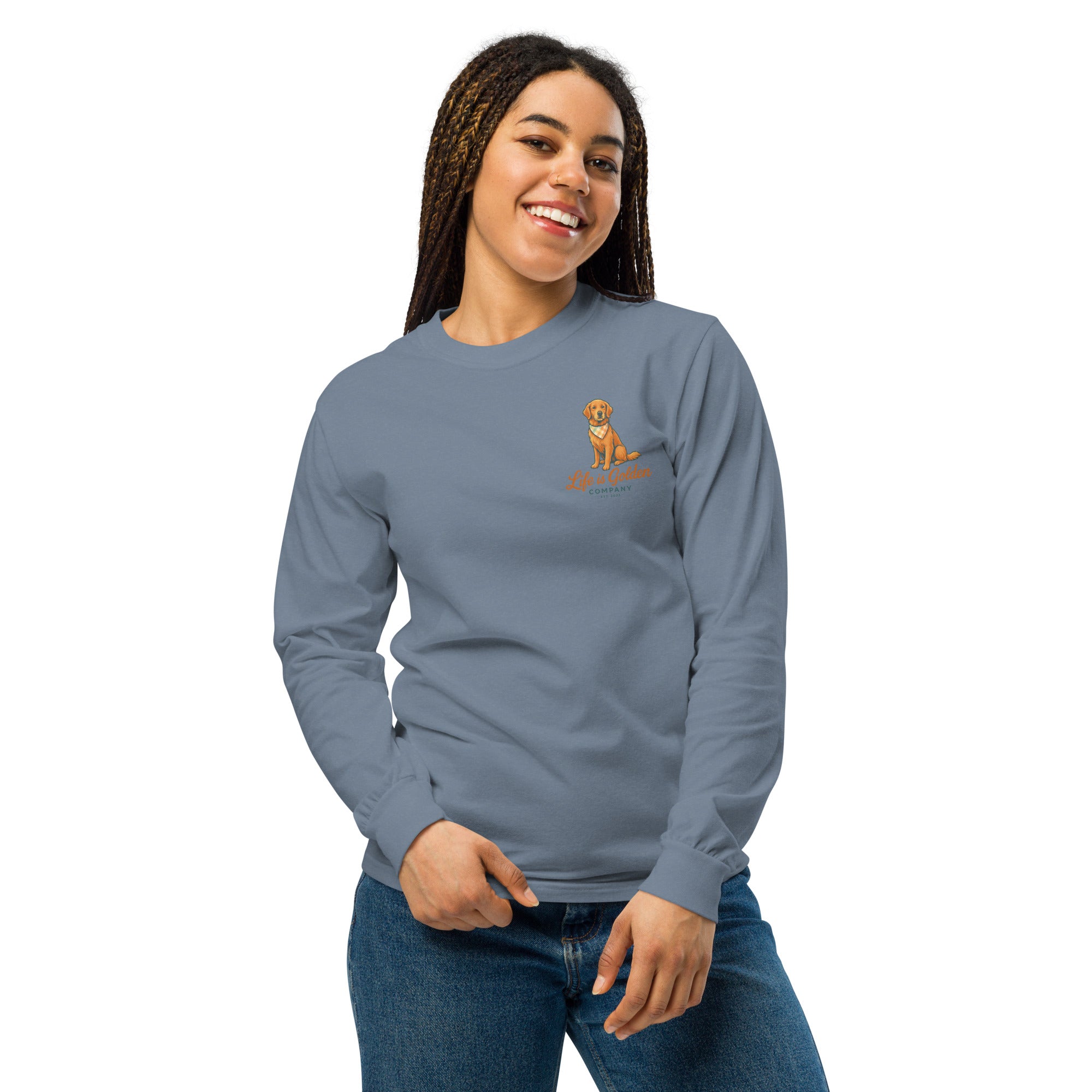 Barefoot &amp; Golden long-sleeve shirt Comfort Colors