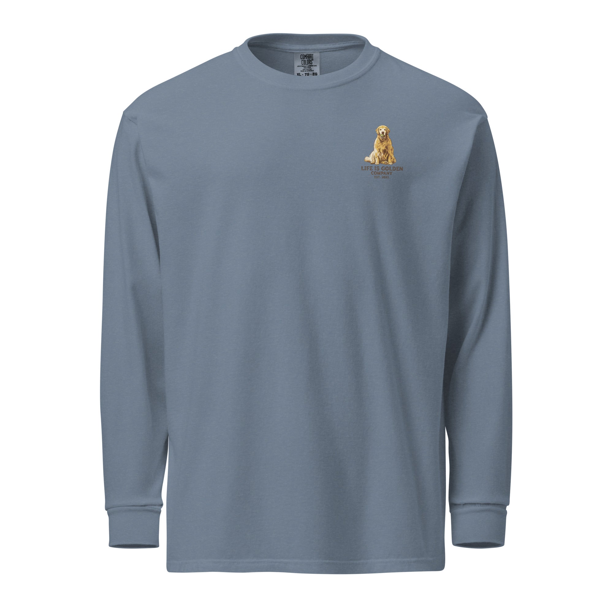 Brookins Goldens Pickup Garment-dyed heavyweight long-sleeve tee
