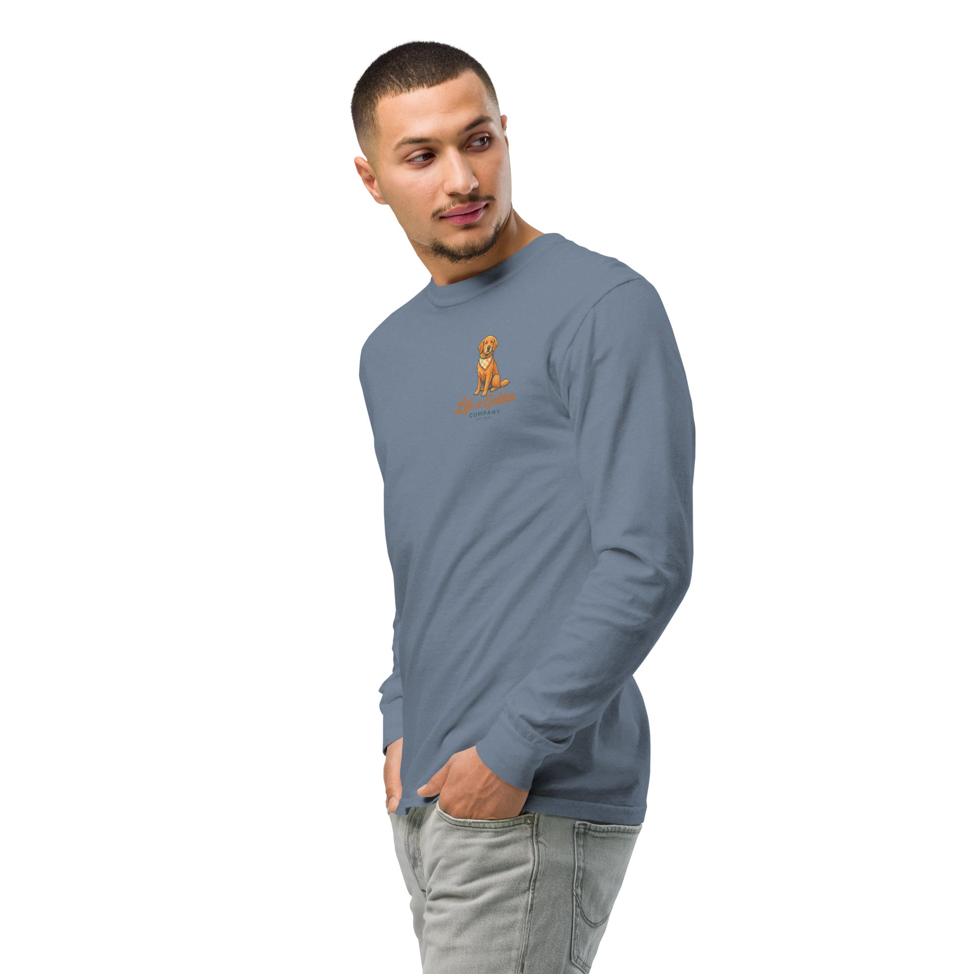Barefoot &amp; Golden long-sleeve shirt Comfort Colors