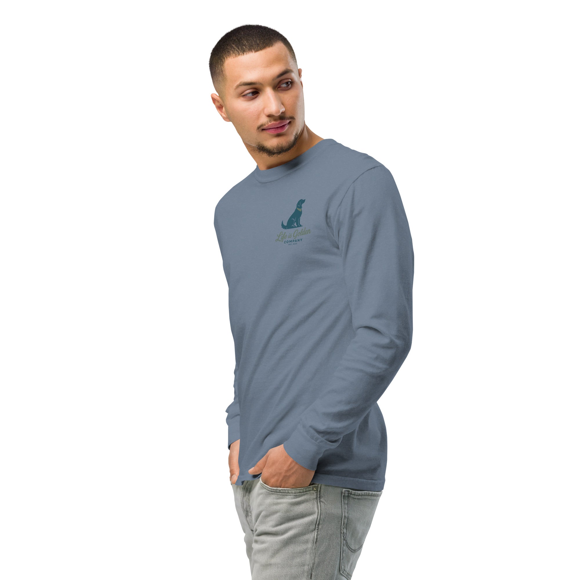 Poolside Pals Garment-dyed heavyweight long-sleeve shirt
