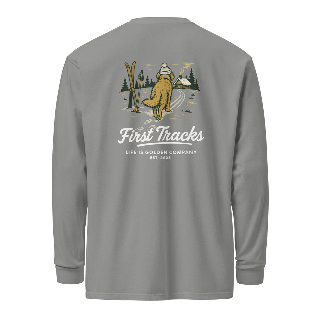 First Tracks - Golden Retriever Edition Garment-Dyed Heavyweight Long Sleeve