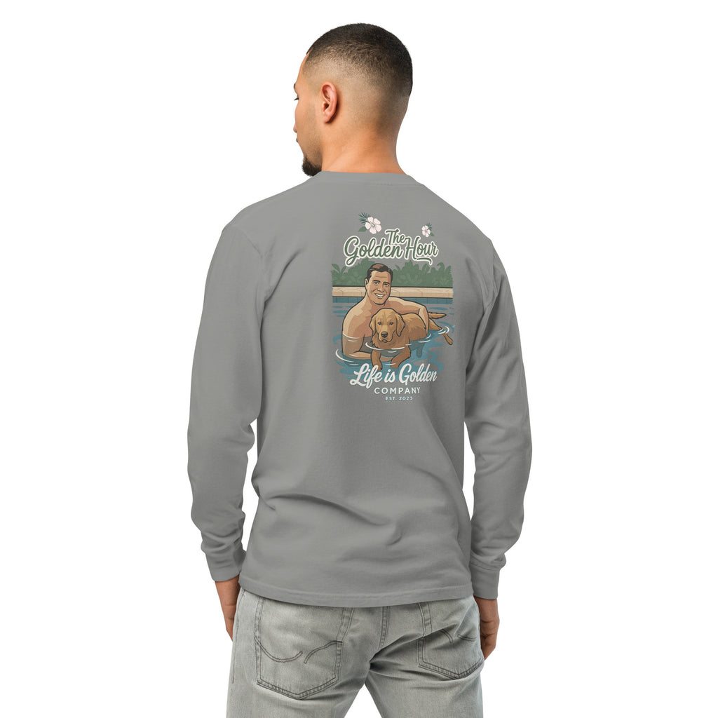 Poolside Pals Garment-dyed heavyweight long-sleeve shirt