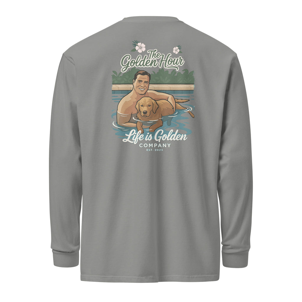 Poolside Pals Garment-dyed heavyweight long-sleeve shirt