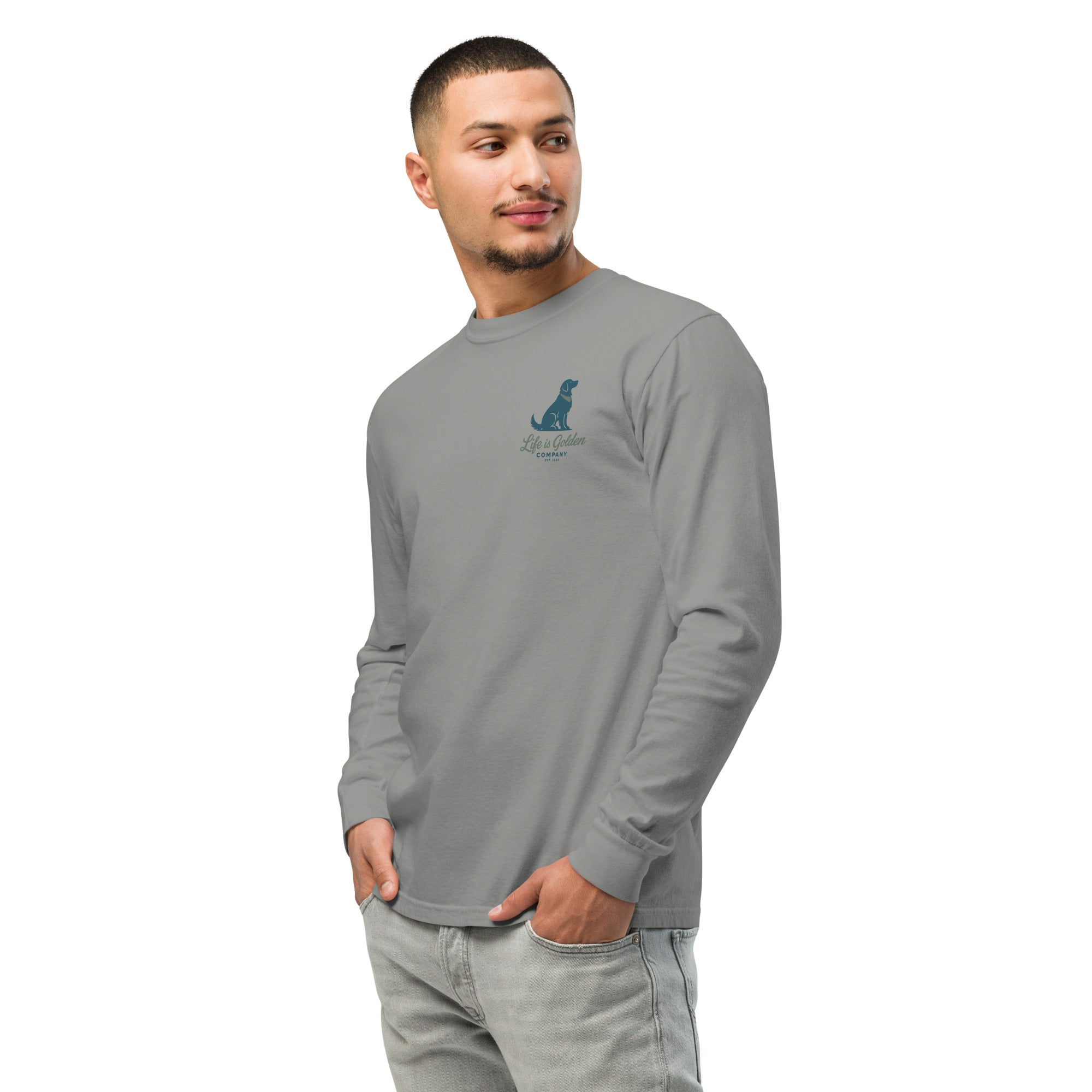 Poolside Pals Garment-dyed heavyweight long-sleeve shirt