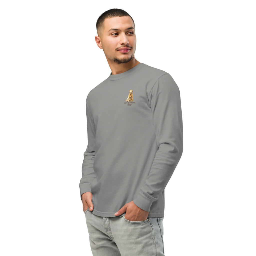 Brookins Goldens Pickup Garment-dyed heavyweight long-sleeve tee