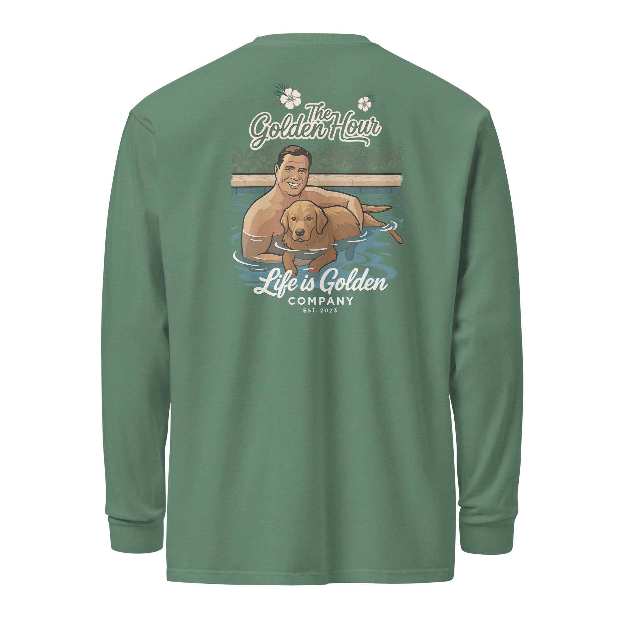 Poolside Pals Garment-dyed heavyweight long-sleeve shirt