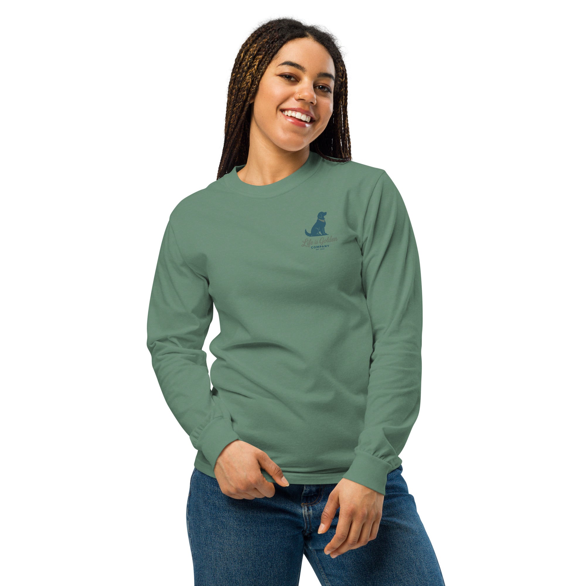 Poolside Pals Garment-dyed heavyweight long-sleeve shirt