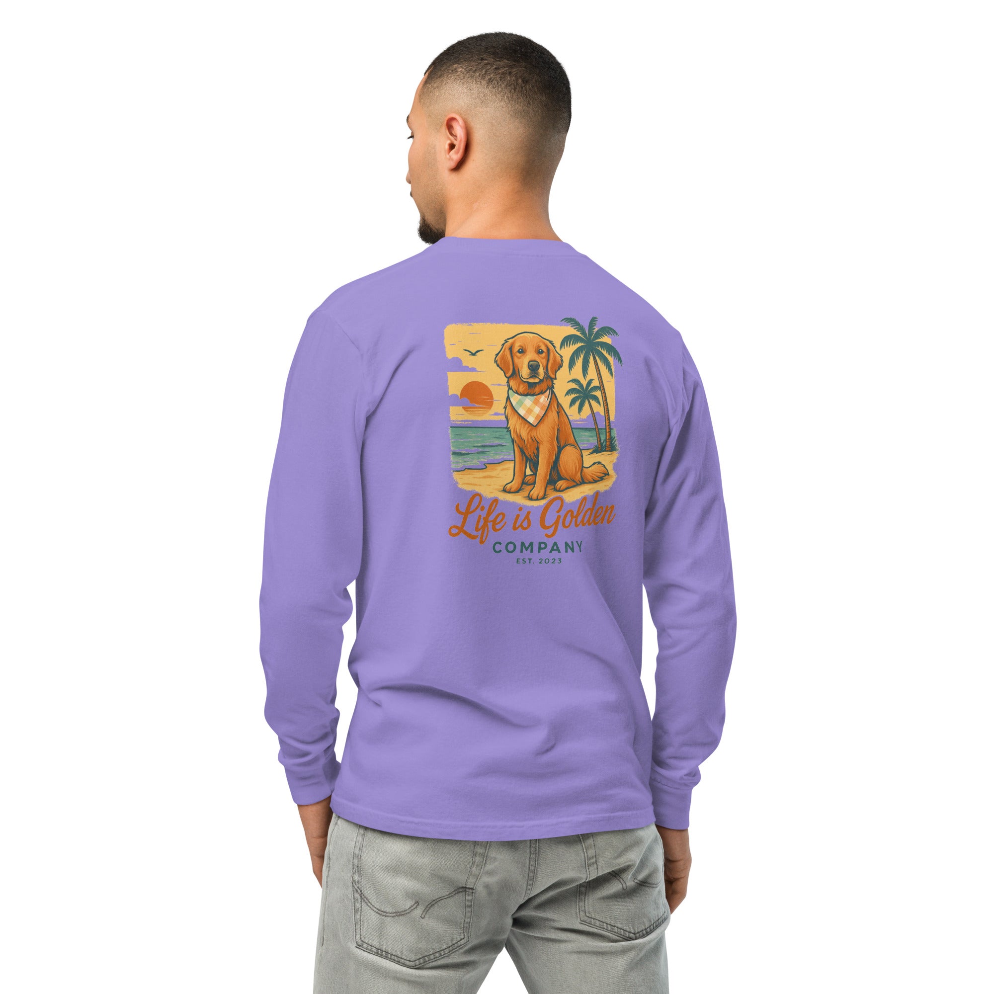 Barefoot &amp; Golden long-sleeve shirt Comfort Colors