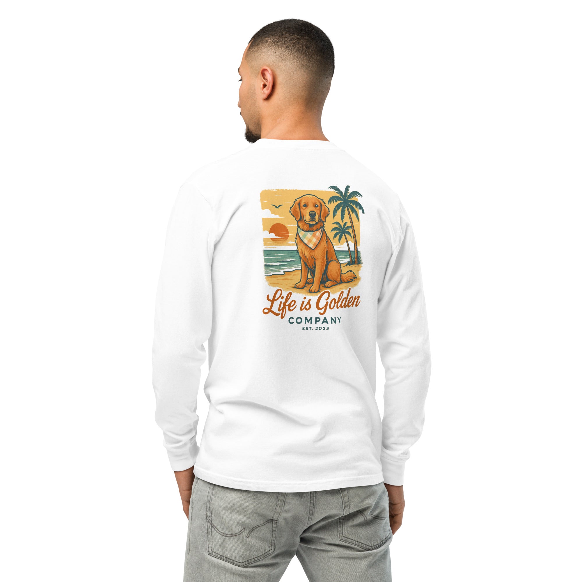 Barefoot &amp; Golden long-sleeve shirt Comfort Colors