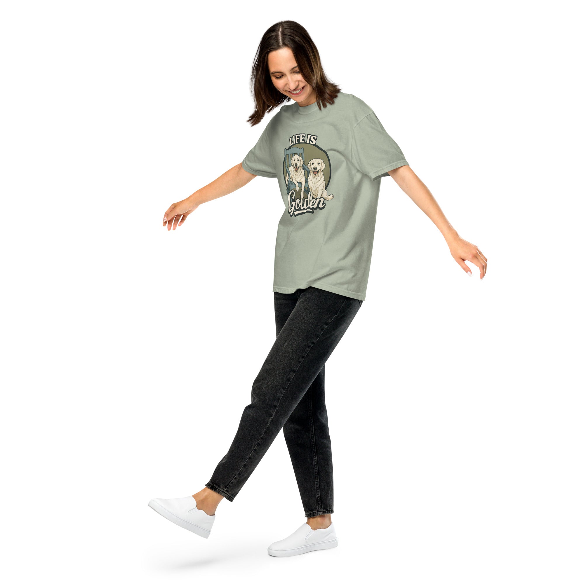 Porchside Pals Unisex garment-dyed heavyweight t-shirt