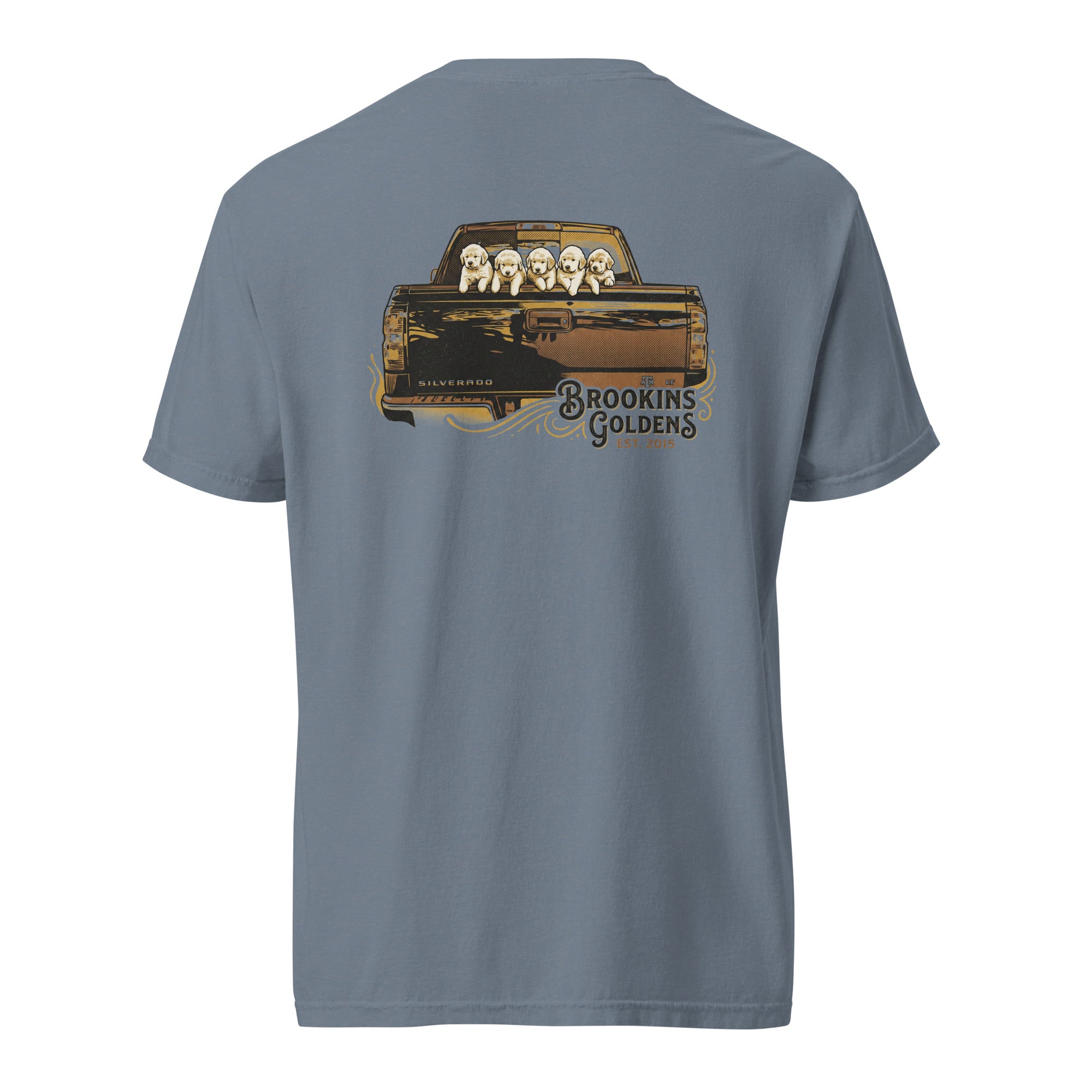 Brookins Goldens Pickup Unisex garment-dyed heavyweight tee