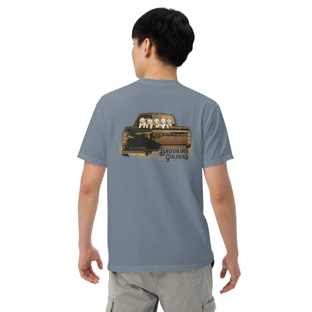Brookins Goldens Pickup Unisex garment-dyed heavyweight tee