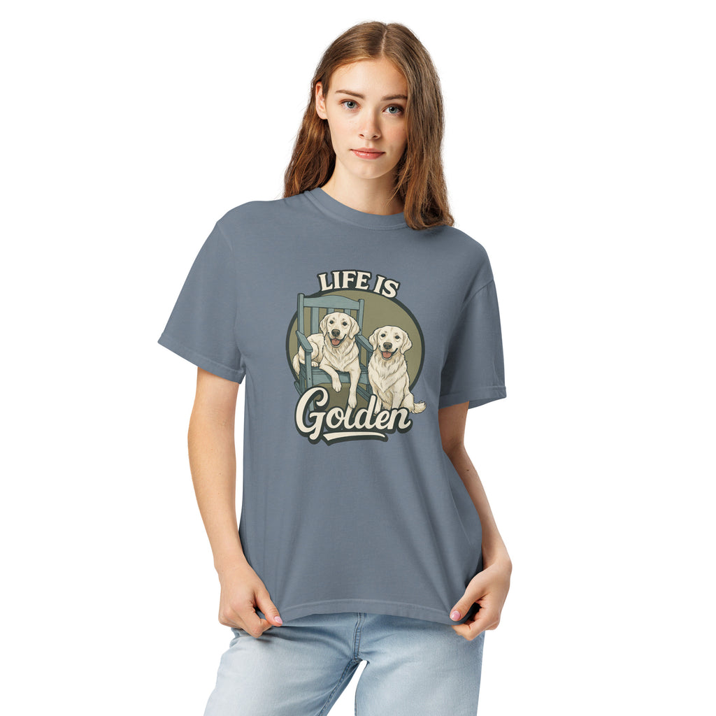 Porchside Pals Unisex garment-dyed heavyweight t-shirt