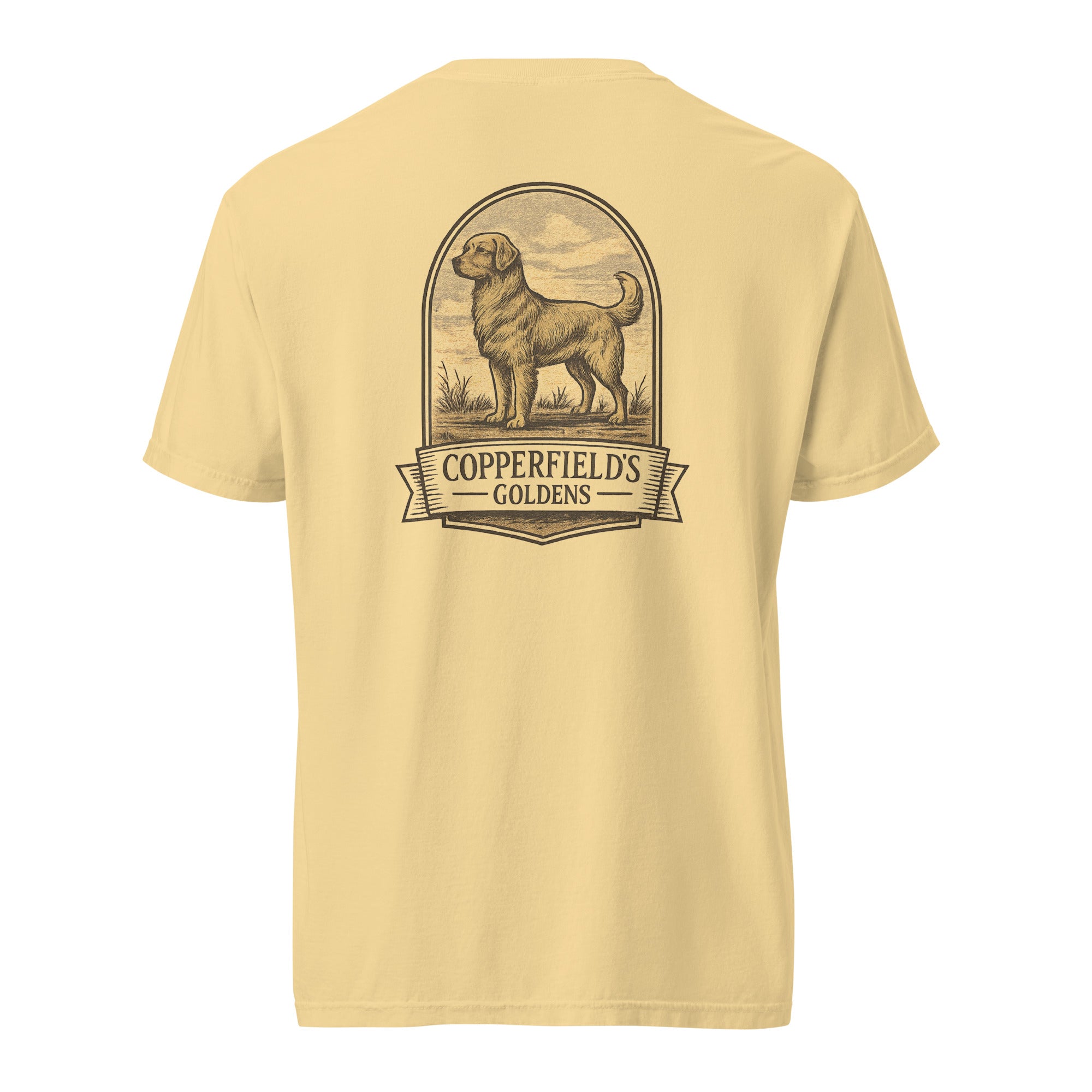 Copperfield's Goldens Unisex garment-dyed heavyweight t-shirt