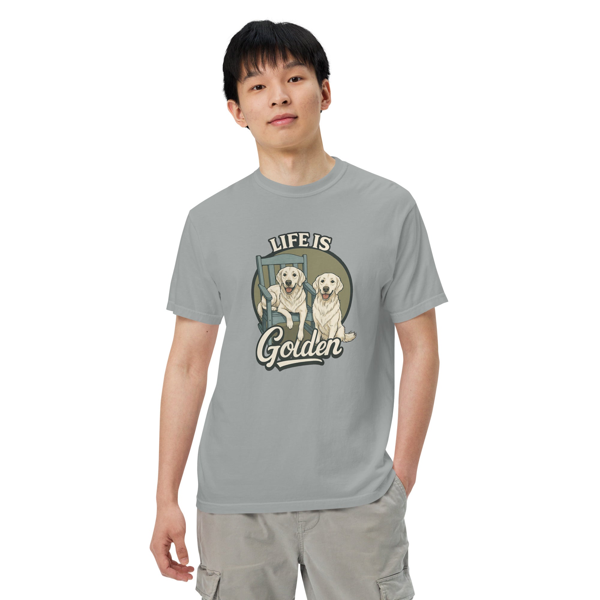 Porchside Pals Unisex garment-dyed heavyweight t-shirt