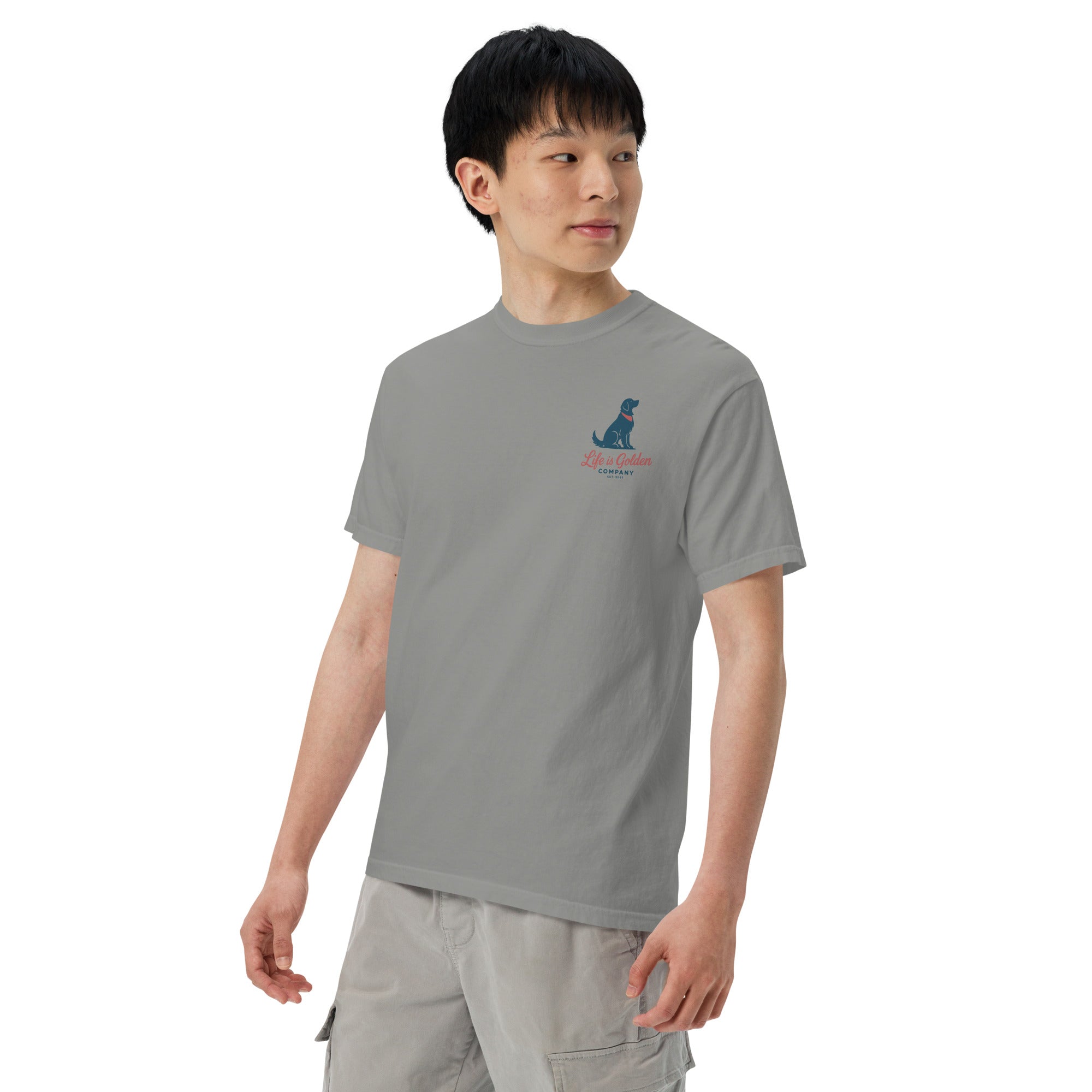 April Unisex garment-dyed heavyweight t-shirt