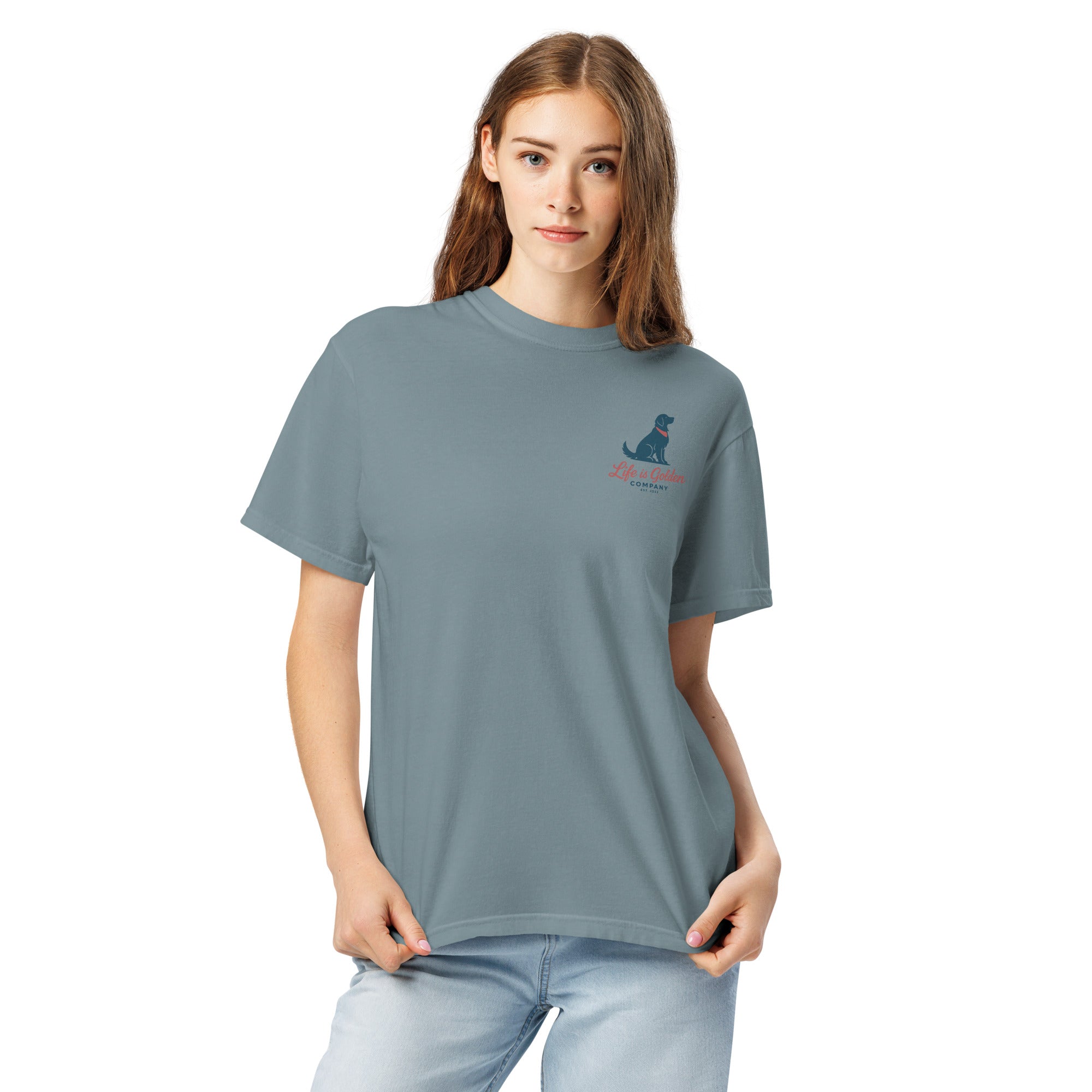 April Unisex garment-dyed heavyweight t-shirt